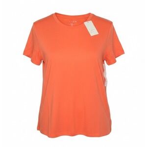 A New Day Women's Coral Orange Crew Neck Short Sleeve T Shirt, Size XL, NWT